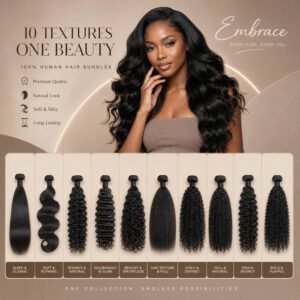 100% virgin remy human hair weft 3Pcs bundles – factory direct affordable price