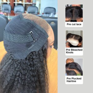 5×5 HD lace closure wig – glueless beginner friendly 100% virgin remy human hair wigs with drawstring – factory direct affordable price